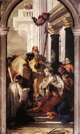 Giovanni Battista Tiepolo Last Communion of St Lucy oil painting picture
